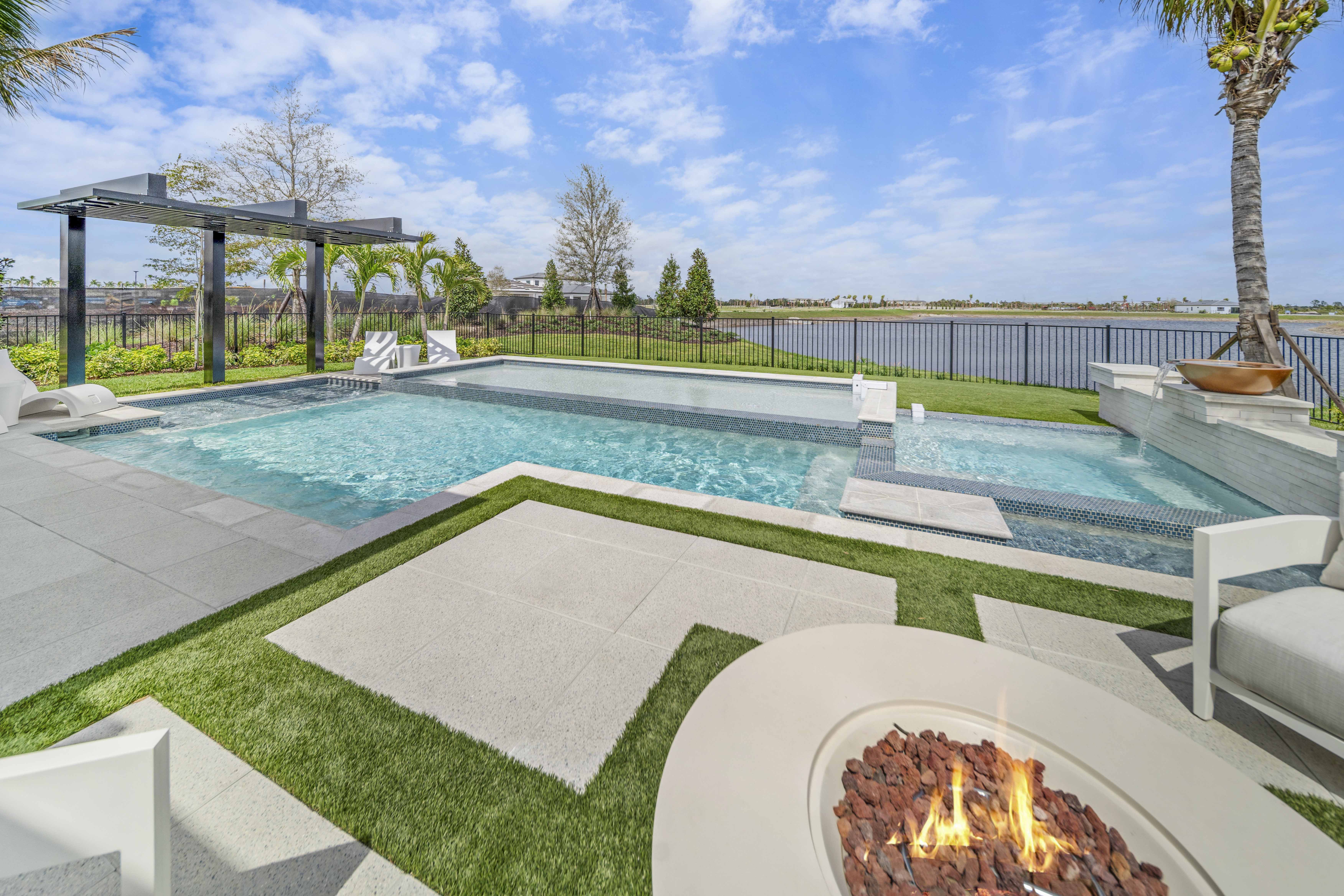 Custom pool design and construction in Lakewood Ranch - Swim Inc. new build in Waterside or Esplanade village