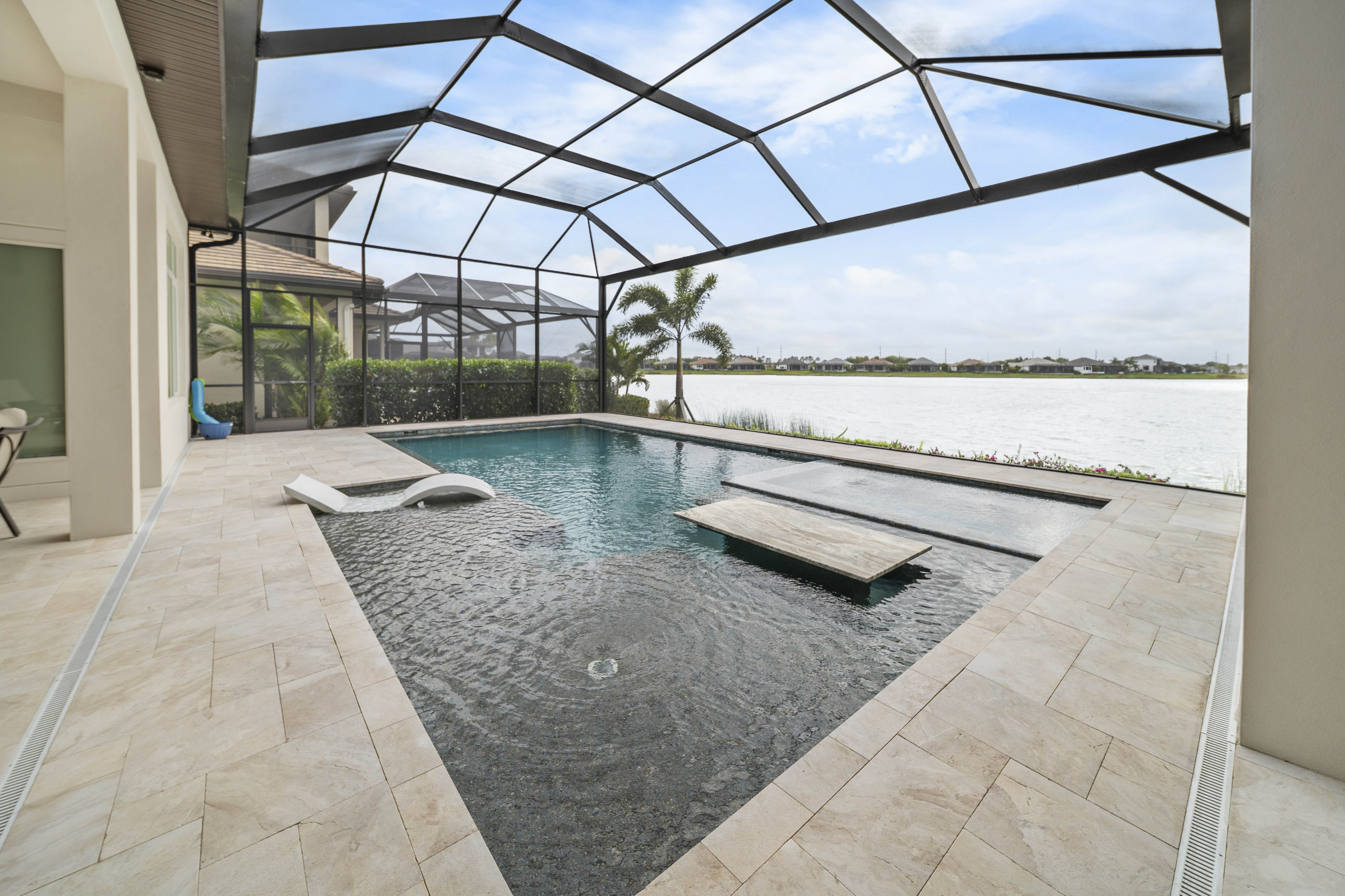 Pool renovation and resurfacing in Osprey, FL - Swim Inc. premium finish and upgraded equipment for early-2000s homes